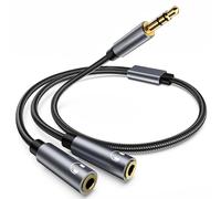 Avigers 3.5mm Headphone Jack to Dual Headphone Jack Audio Splitter, Extension Cable Y Splitter for iPhone, Samsung, iPad, Tablet, Laptop