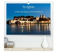 Avignon Le Palais des Papes et le Pont St-Bénézet (Calendrier mural haut de gamme 2027 DIN A2 vertical), CALVENDO calendrier mensuel: Avignon, au ... pont, son palais et son festival de théâtre.