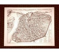 Avignone Avignon Francia - France Incisione di Merian Matthäus del 1640 Ristampa