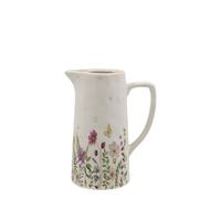 Avignone Barattolo con motivo floreale H25,5 / Ø20,5 cm crema