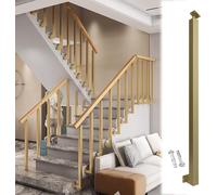 AviiSo Ferro Ringhiera Palo per balaustre per scale quadrate Montaggio laterale, Pilastro per ringhiera per scale fai-da-te con staffa regolabile a 270° e kit viti (Color : 10pack, Size : 90cm/35.4i