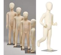 AviiSo Manichino Bambino Forme per abiti da cucito per bambini e neonati con base in acciaio inossidabile, Gambe e braccia pieghevoli, forma per girare la testa ( Size : 8 years old )