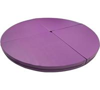 AviiSo Tappetino rotondo pieghevole portatile per pole dance, Cuscino di sicurezza per esercizi e yoga con imbottitura in schiuma EPE e rivestimento in pelle, Diametro 1,2 m/1,5 m/1,6 m/2 m (Color :