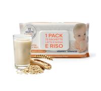 Avilia 72 Salviette Neonato, Trama a Nido d’Ape, Detersione Delicata | Fragranza Latte d’Avena e Riso, Ideali per Cambio Pannolino, Mani e Viso, Uso Quotidiano Sicuro Morbido