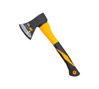 Avilia Accetta Spaccalegna con Manico in Fibra - Ascia per Giardinaggio e Lavorazione del Legno, in Acciaio al Carbonio e Manico Antiscivolo, 600gr, 37cm