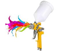 Avilia Aerografo Manuale con Serbatoio da 600ml - Pistola a Spruzzo con Ugello da 1.4mm, Flusso Regolabile, per Verniciatura Professionale e Hobby