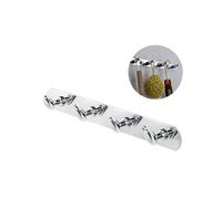 Avilia Appendiabiti a Muro con 5 Ganci - Appendino da Parete per Ingresso e Camera, in Acciaio, 4x5.7x29.2cm, Cromato