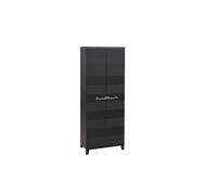 Avilia - Armadio Tuttopiani Prime Plastica 2 Ante con Ripiani Regolabili 66x40x172cm Effetto Legno UV Resistant per Balcone Coperto, Facile da Montare e Resistente all’Umidità
