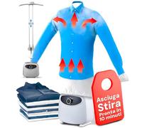 Avilia - Asciugabiancheria ad Aria Calda Elettrico 1000W Smart Rettangolare con Telecomando, Timer 180 Minuti, Touch, per Lenzuola e Indumenti, Asciugapanni Compatto con Ruote fino a 15 kg