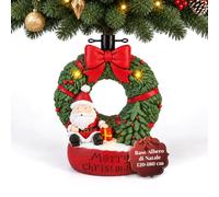 Avilia Base per Albero di Natale Ghirlanda LED in Ferro, Aggancio 4 cm | Supporto decorativo in ferro e magnesio, 5,0 kg, per alberi fino a 180 cm, montaggio senza attrezzi