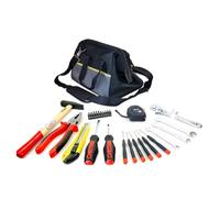 Avilia Borsa Portautensili con Accessori Ideale per Elettricisti e Idraulici - Kit Completo con 27 Pezzi Inclusi Pinza, Martello e Cacciaviti