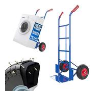 Avilia - Carrello con Ruote Portatutto in Acciaio da 200Kg per Trasporto Sicuro di Carichi Voluminosi, con Maniglie Antiscivolo, Ruote Pneumatiche e Struttura Compatta Maneggevole (Blu)