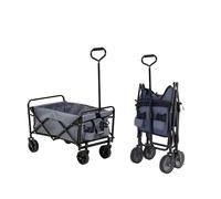 Avilia Carrello Pieghevole Portaoggetti - Carretto per Esterni, Ideale per Campeggio e Trasporto Attrezzi da Giardinaggio, in Acciaio, 73x46,5x95 cm, Portata 80 kg