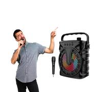 Avilia Cassa Bluetooth Multifunzione: Party, Karaoke e Conferenze - Microfono Integrato, USB, Radio, Luci RGB - Portatile e Ricaricabile per Musica ed Eventi