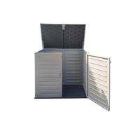 Avilia Cassetta Porta Attrezzi | Box Porta Attrezzi da Giardino | Box da Esterni | Cassetta da Giardino | Armadio da Esterni per Attrezzi da Giardinaggio in Plastica 140x82x121cm, Grigio