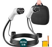 Avilia Cavo di ricarica per veicoli elettrici - Trifase - 32A, Ricarica Rapida 22kW, 5 Metri per Veicoli Elettrici, Inclusa Custodia Protettiva