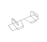 Avilia Cestello Portarotoli da Cucina - Sottoripiano Pensile per 2 Rotoli Alluminio, Pellicola o Carta da Cucina, Installazione senza Foratura, in Acciaio, 33x12x9 cm