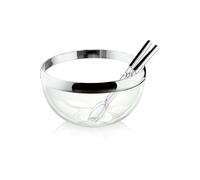 Avilia Ciotola in Plastica Trasparente 15,5x8cm, Design Elegante e Moderno per Servire Insalate, Frutta, Verdure e Altri Alimenti - Capacità 500ml, Facile da Pulire e Resistente
