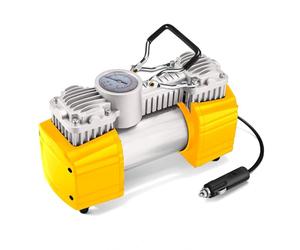 Avilia Compressore d'Aria, Portatile, da 12V - con Cavo Accendisigari da 2.75m, 200W, 40L/min, 100PSI, Tubo Aria 77cm e 3 Adattatori