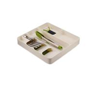 Avilia Contenitore per Posate e Utensili da Cucina - Portaposate da Cassetto con Scomparti Individuali, in Plastica, 40x38.5x5cm, Bianco