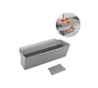 Avilia Contenitore per Rifiuti Organici per Piano Cucina - Contenitore per Bucce e Rifiuti, in Plastica, 35x16x13cm, Grigio