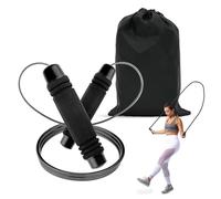 Avilia Corda per Saltare Professionale Regolabile 290 cm, Speed Rope e Jump Rope con Manici Antiscivolo, Rotazione Fluida, per Crossfit, Fitness, Boxe e Allenamento Cardio, Borsa da Trasporto Inclusa
