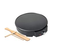 Avilia - Crepiera Elettrica da 1200W con Rivestimento Antiaderente, Spatola in Legno Inclusa, Cottura Veloce, Perfetta per Crepes Dolci o Salate, Ideale per Uso Domestico e Merende Creative