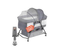 Avilia Culla da Viaggio Next To Me Pieghevole per Neonato - Lettino Portatile Compatto con Materasso Morbido e Zanzariera Integrata - Navicella da Casa e Vacanze - Chiusura Rapida Salvaspazio