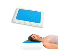 Avilia Cuscino Ergonomico con Memory Foam e Rivestimento in Gel Rinfrescante, Ideale per Mantenere Temperatura Corporea Costante, Traspirante, 50x30x12cm