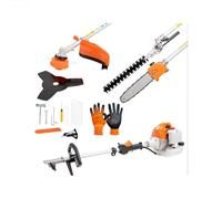 Avilia - Decespugliatore a Batteria Multifunzione 4 in 1 con Asta Telescopica 135-270 cm, Accessori Intercambiabili per Taglio Erba, Siepi, Rami e Rifiniture di Giardino