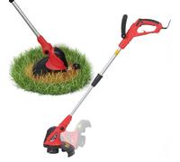 Avilia - Decespugliatore Elettrico 550W con Asta Telescopica Regolabile e Doppia Linea di Taglio, Impugnatura Soft Touch per Giardino Ordinato e Rifiniture Precise