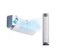 Avilia - Deflettore Condizionatore Regolabile Universale da 58,5 a 93 cm per Casa e Ufficio, Installazione Facile, Orientabile, Compatibile con Telecomando, Ideale per Clima Ottimale