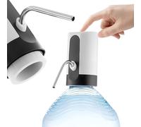 Avilia Dispenser Acqua Elettrico, Rubinetto Elettrico per Bottiglie e Boccioni da 5L, 8L e 20L, Pompa USB, Erogatore Automatico Beccuccio Inox e Tubo Silicone Alimentare, per Casa Ufficio e Campeggio