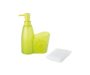 Avilia Dispenser per Sapone Liquido Elegante con Design Floreale in Plastica di Alta Qualità e Capacità di 500 ml - Accessorio Chic per la Tua Casa