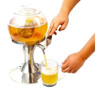 Avilia Dispenser Refrigerante di Birra con Scompartimento per Ghiaccio da 3,5L, Elegante e Pratico, Ideale per Feste e Incontri