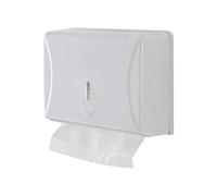 Avilia Distributore di Asciugamani di Carta Igienico con Finestra di Visualizzazione, in ABS Bianco - 27.5x20.5x10cm | Design Elegante e Pratico, Facile Installazione, Ideale per Bagni