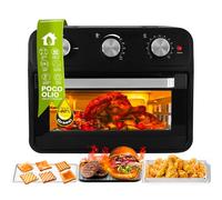 Avilia Forno Friggitrice ad Aria Multifunzione 28L con Teglia e Cestello, 2000W, Controllo Preciso della Temperatura - Cucina Sana e Senza Odori, Facile da Pulire