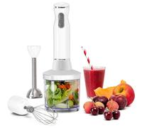Avilia Frullatore ad Immersione 3in1 500ml 600W con Frusta e Tritatutto, Motore Potente, Lama in Acciaio Inox Resistente - Ideale per Preparare Frullati, Salse o Creme - Facile da Pulire