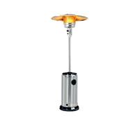 Avilia - Fungo Riscaldante Uragano per Esterno a Gas 12kW con Accensione Piezoelettrica, Ruote Integrate per Spostamento Facile, Compatibile con Bombola 15Kg, Ideale per Terrazze, Giardini e Locali