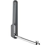 Avilia Gancio Pieghevole a Muro - Gancio per Grucce e Utensili, in ABS, 2.5x18x3.5cm, Grigio