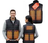 Avilia - Gilet Termico Riscaldato con Powerbank Rimovibile 5000 mAh, 3 Livelli di Temperatura e 5 Zone di Calore per Uomo e Donna, Ideale per Attività Outdoor e Lavoro in Inverno