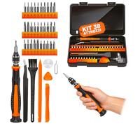 Avilia Kit 38 in 1 Attrezzi Riparazione Elettronica di Precisione, Set Cacciaviti di Precisione Professionali in Acciaio S2 Magnetico, Mini Giravite per Smartphone, PC, Tablet, Orologi e Occhiali