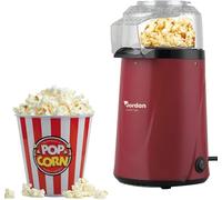 Avilia Macchina per Popcorn, 1200W Macchina Popcorn ad Aria Calda in 2 Minuti, Pop Corn Sano e senza olio per le serate di cinema per bambini, Rosso