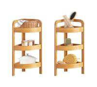 Avilia Mensola Angolare a 3 Ripiani in Bambù - Elegante e Sostenibile, 33x23x61 cm | Perfetta per Qualsiasi Stanza, Spazio Ottimizzato per Libri e Oggetti Decorativi