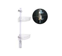 Avilia Mensola Angolare per Doccia - Mensola per Doccia con Illuminazione Led, 74 cm, Trasparente