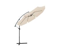 Avilia - Ombrellone da Giardino 300 cm Altezza 2,5 m con Braccio Decentrato, Tessuto Impermeabile e Anti Raggi UV, Apertura a Manovella, Design Moderno per Arredo Giardino per Esterno