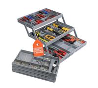 Avilia - Organizer Armadio Estensibile a 3 Livelli con Scomparti Modulari, Perfetto come Porta Gioielli, Organizer Trucchi e Accessori, Design Pieghevole Salvaspazio