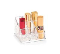 Avilia Organizer per Cosmetici - Organizer Trucco con 9 Scomparti, in Plastica, 9x9x6.5cm, Trasparente