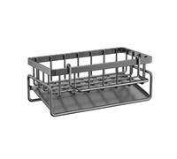 Avilia - Organizer per il lavello per spugna sapone e gancio porta asciugamano