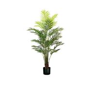 Avilia Palma Areca Artificiale con 33 Foglie, 160 cm, Vaso con Muschio Naturale, Pianta Decorativa per Ambienti Interni, Design Realistico